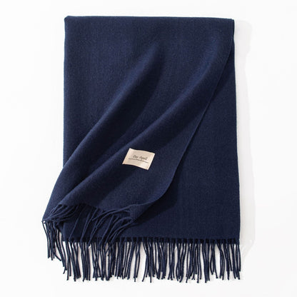 Cashmere-Feel Winter Shawl