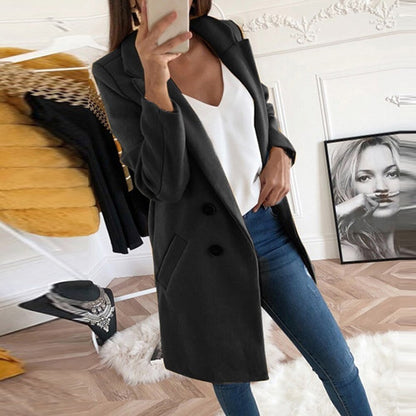 Buttoned Wool Coat