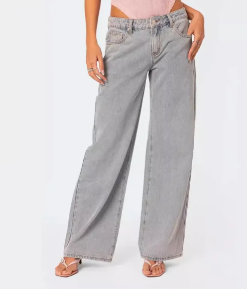 Retro Print Jeans