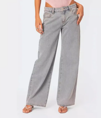 Retro Print Jeans