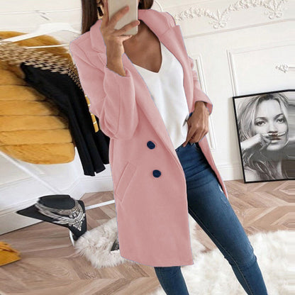 Buttoned Wool Coat