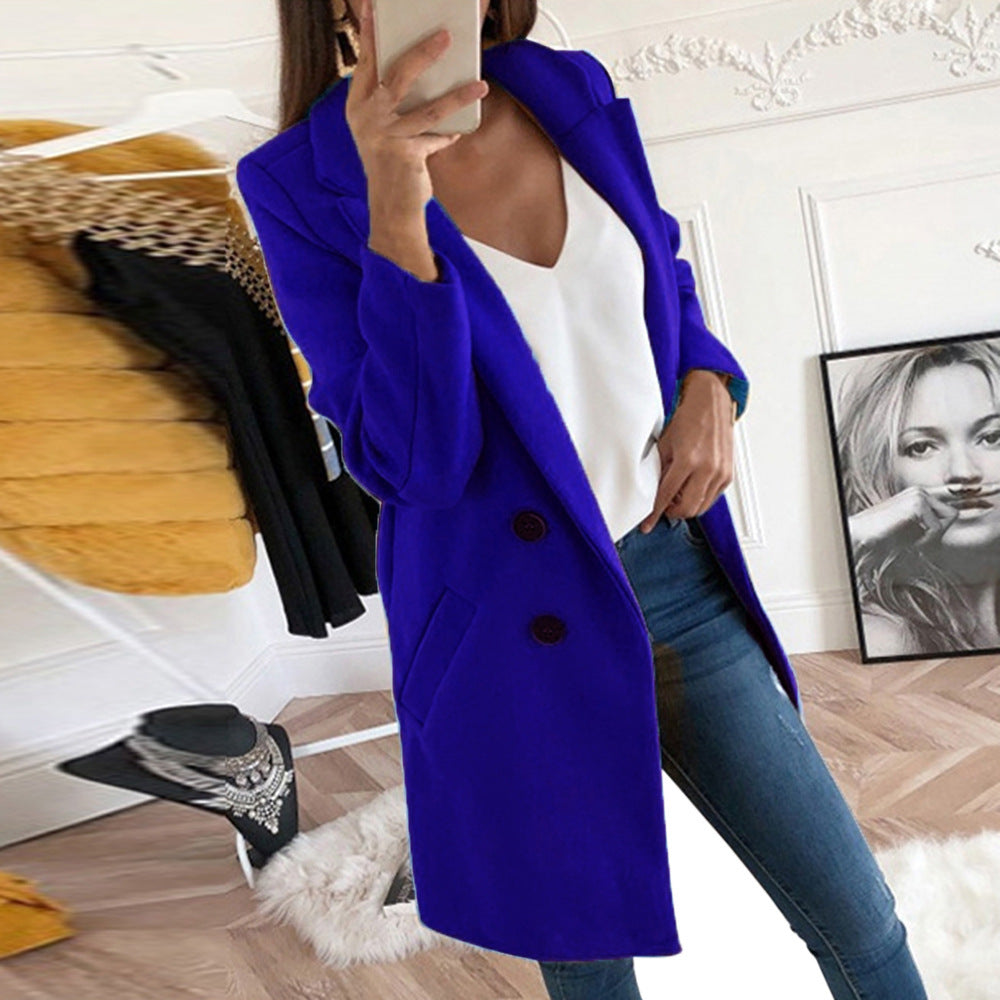 Buttoned Wool Coat