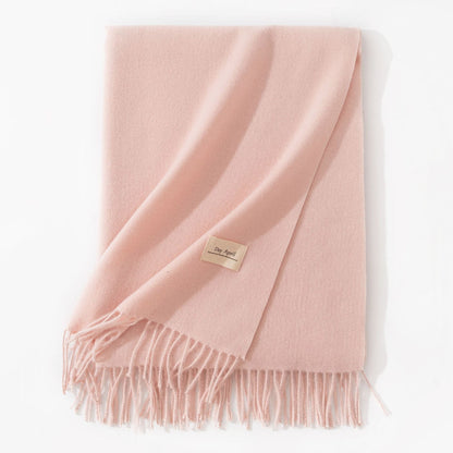 Cashmere-Feel Winter Shawl