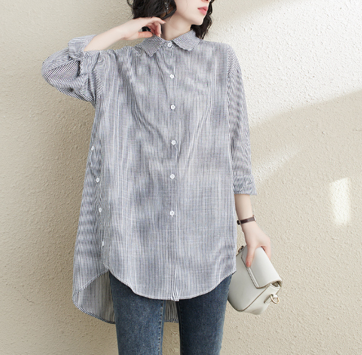 Striped Loose Blouse