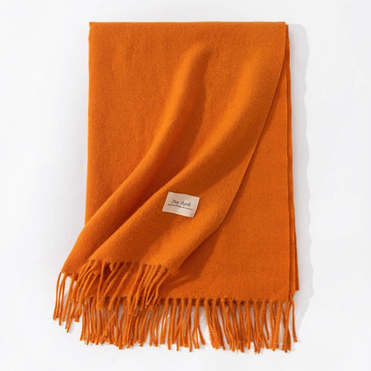 Cashmere-Feel Winter Shawl
