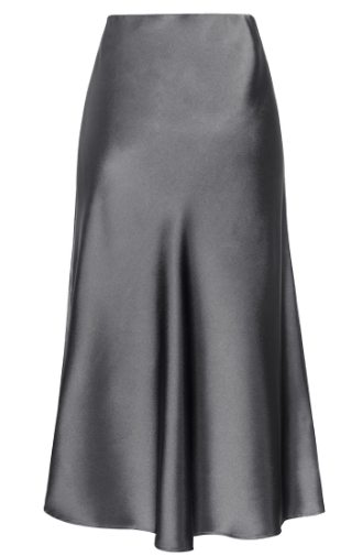 Satin Midi Skirt