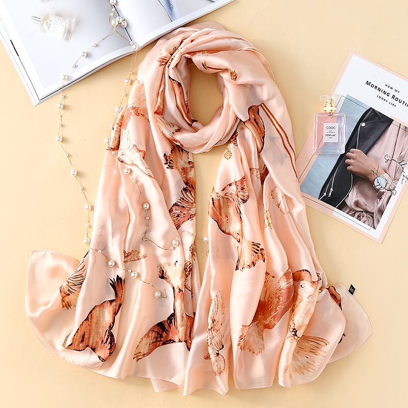 Floral Silk Shawl