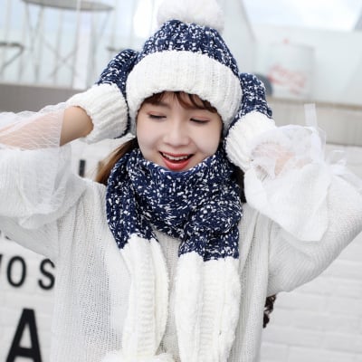 Hat, Scarf & Gloves Set