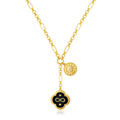 Gold Leaf Pendant Necklace