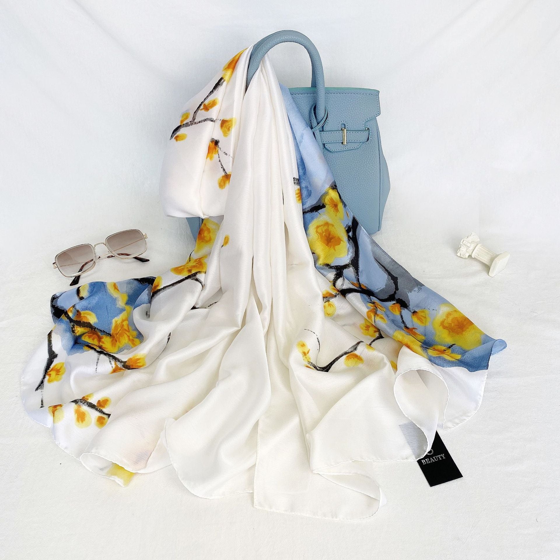 Silk-Blend Wrap Scarf