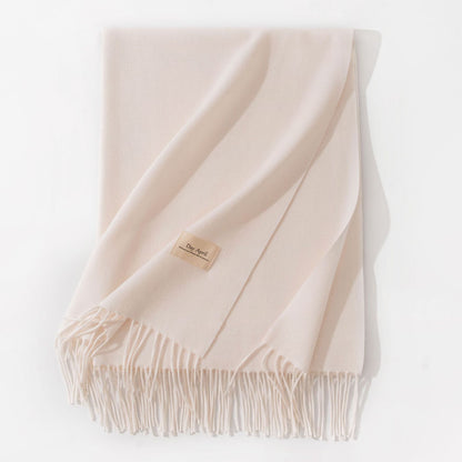Cashmere-Feel Winter Shawl