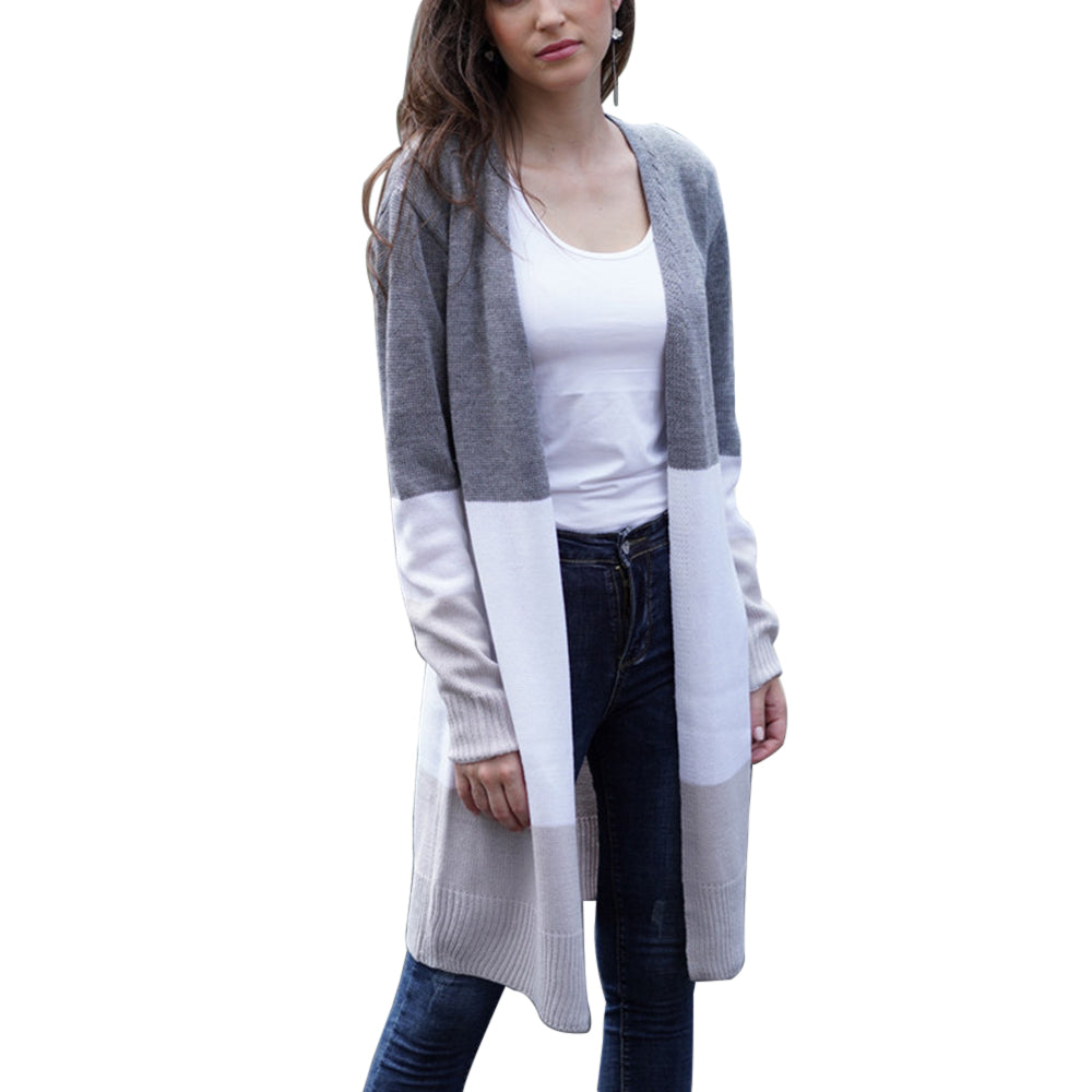 Long Striped Cardigan