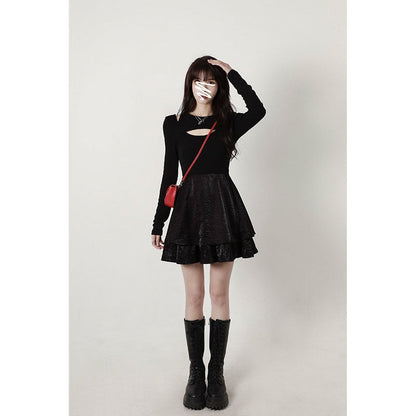Asymmetric High-Waist Skirt