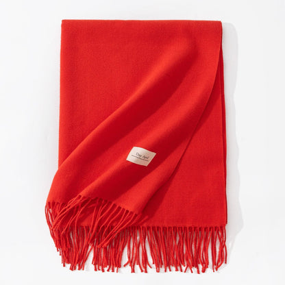 Cashmere-Feel Winter Shawl
