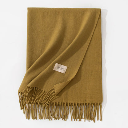Cashmere-Feel Winter Shawl