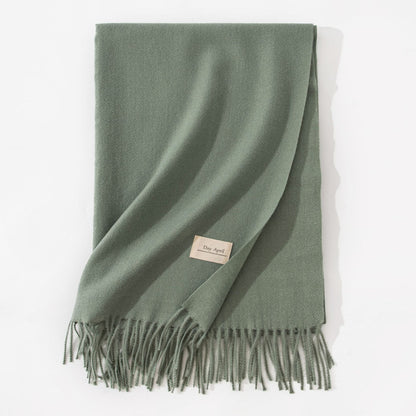 Cashmere-Feel Winter Shawl