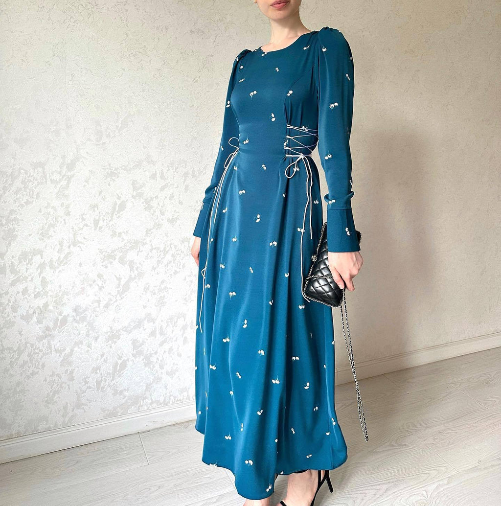 Sky Blue Waist Dress