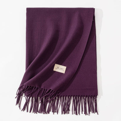 Cashmere-Feel Winter Shawl