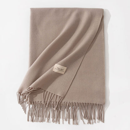 Cashmere-Feel Winter Shawl