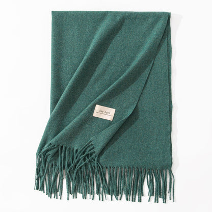 Cashmere-Feel Winter Shawl