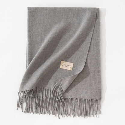 Cashmere-Feel Winter Shawl