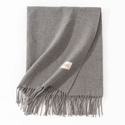 Cashmere-Feel Winter Shawl