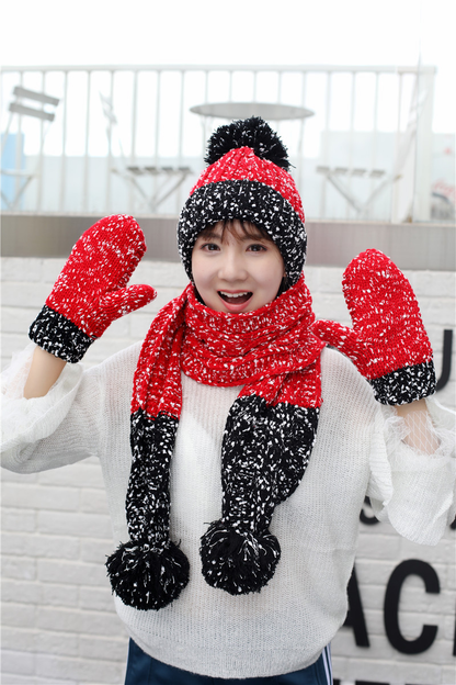 Hat, Scarf & Gloves Set