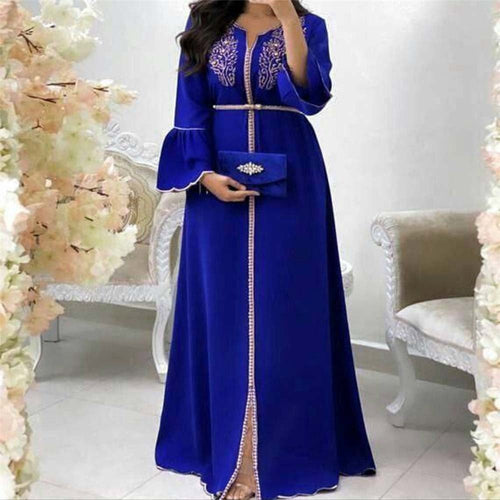 Embroidered Midi Dress