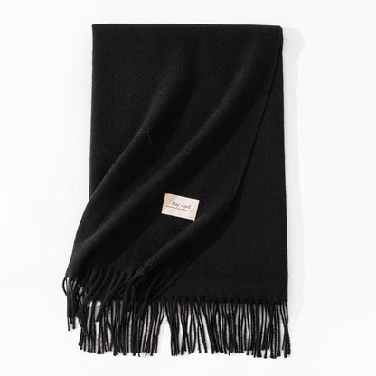 Cashmere-Feel Winter Shawl