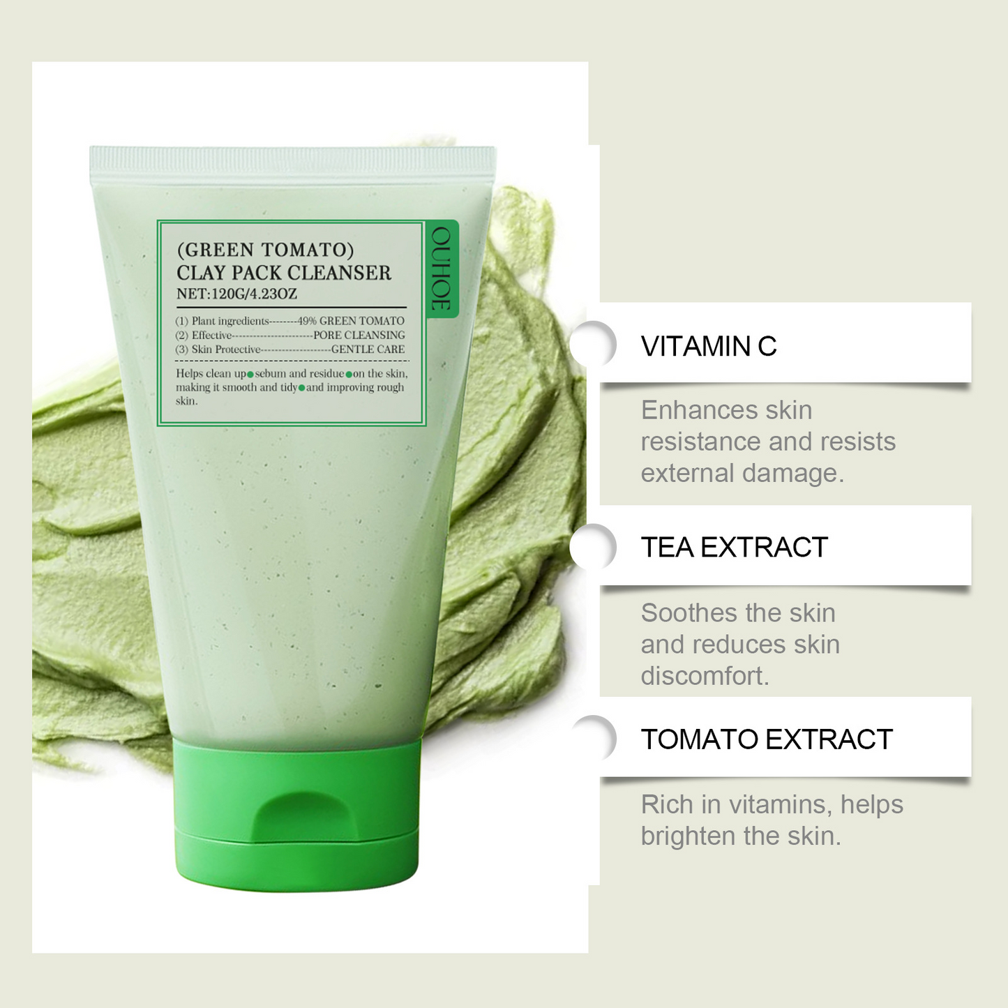 Green Tomato Clarifying Mud Mask