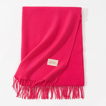 Cashmere-Feel Winter Shawl