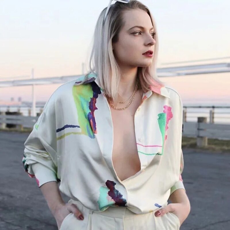 Oversized Cream Blouse