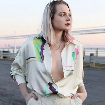 Oversized Cream Blouse