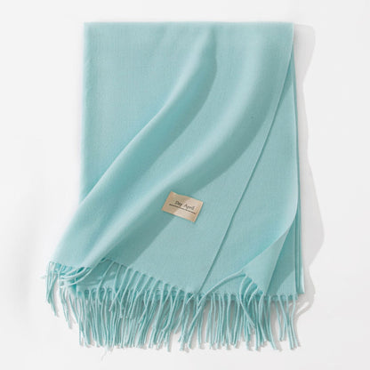 Cashmere-Feel Winter Shawl