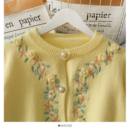 Floral Embroidered Cardigan