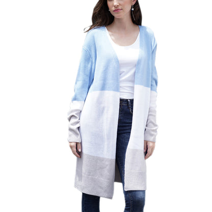 Long Striped Cardigan