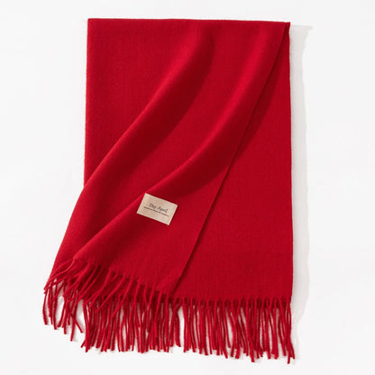 Cashmere-Feel Winter Shawl
