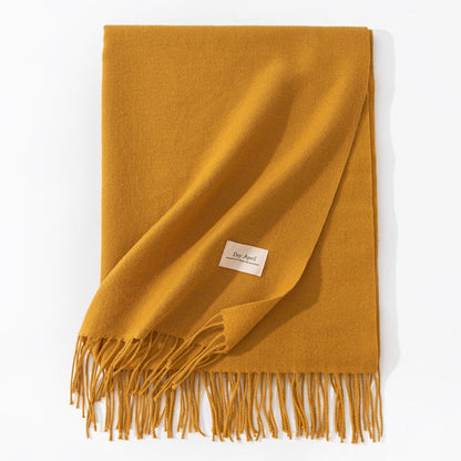 Cashmere-Feel Winter Shawl
