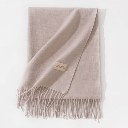 Cashmere-Feel Winter Shawl