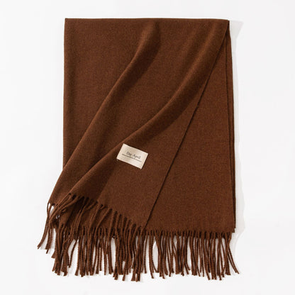 Cashmere-Feel Winter Shawl