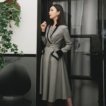 Houndstooth Midi Dress