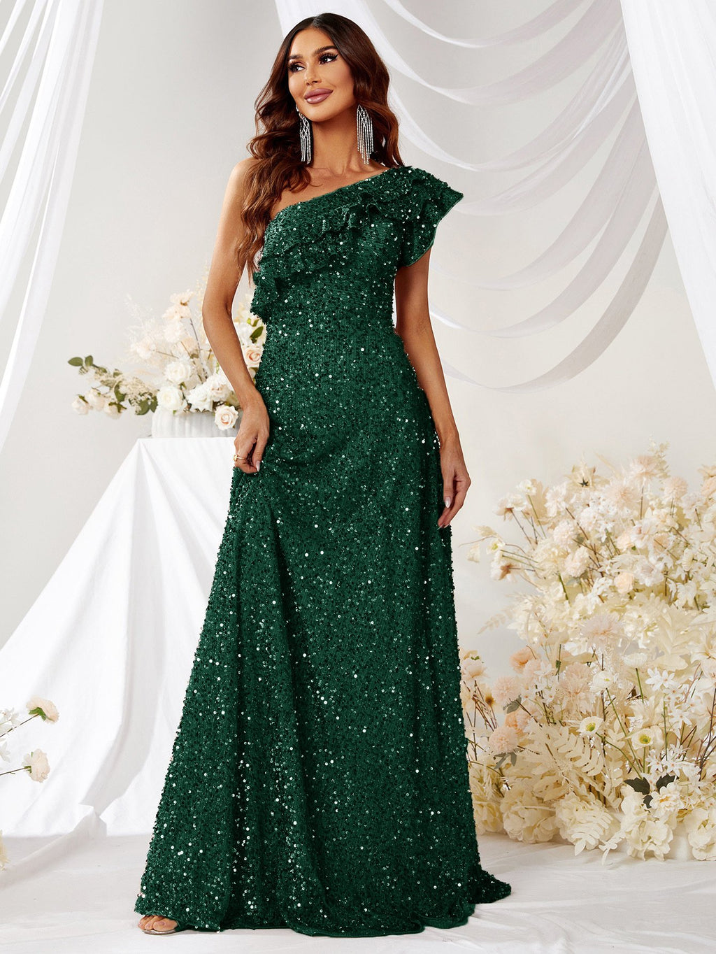 Dark Green Knit Dress