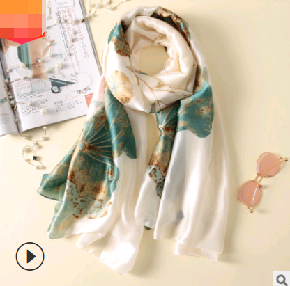 Floral Silk Shawl