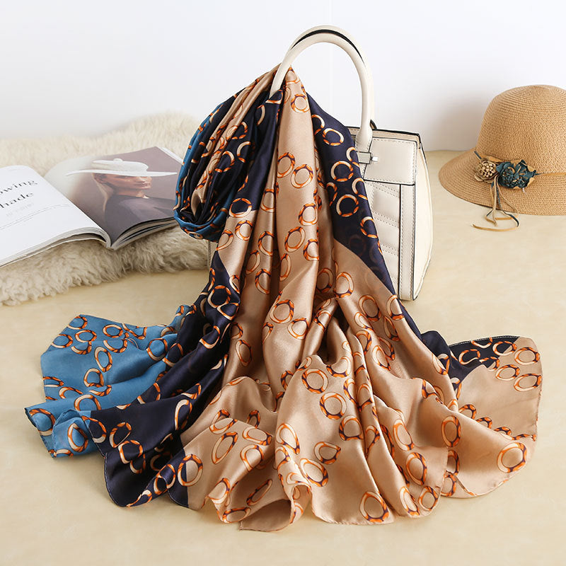 Silk-Blend Wrap Scarf