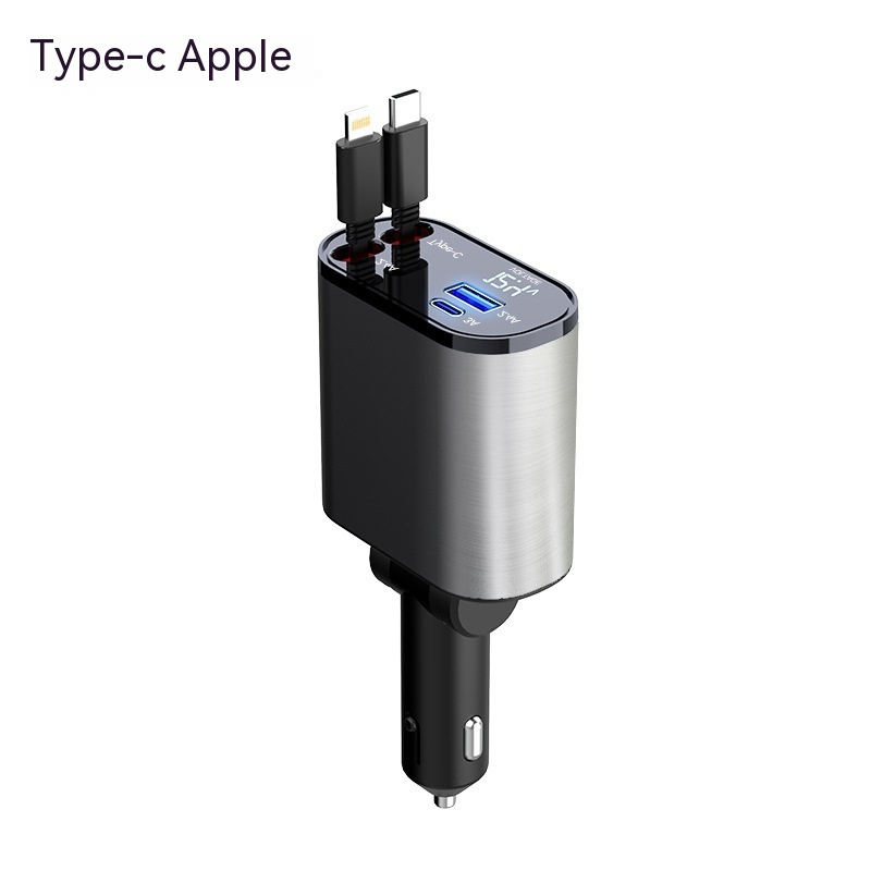 4-in-1 Retractable Fast Car Charger