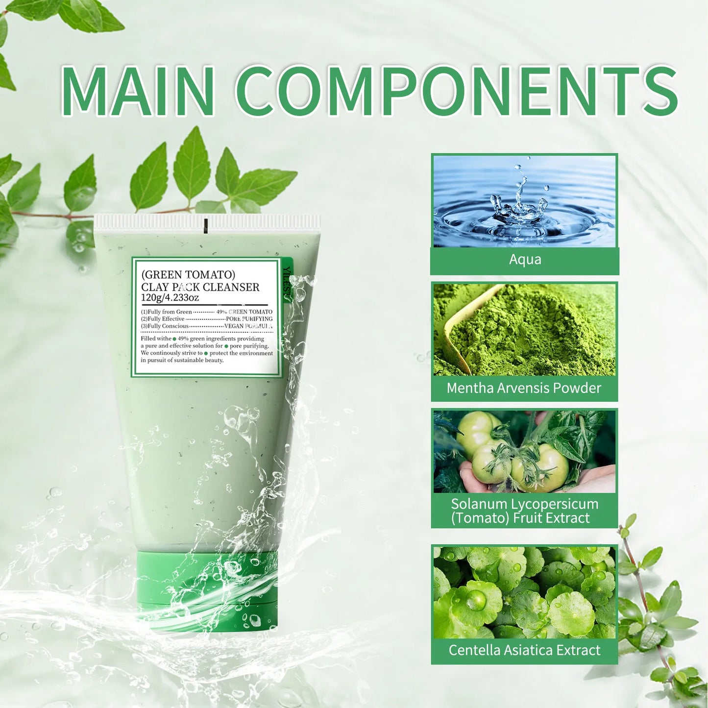 Green Tomato Clarifying Mud Mask