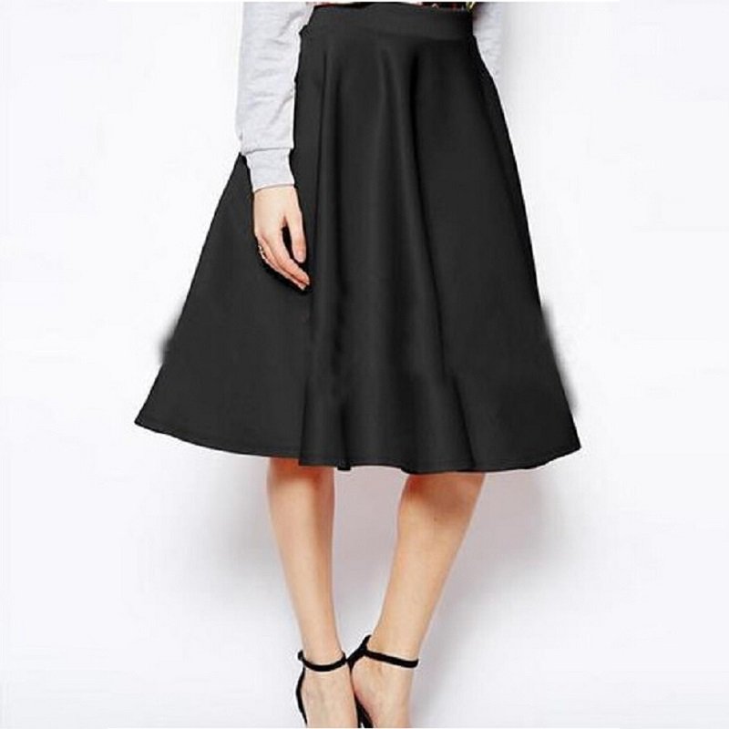Pleated Midi Skirt