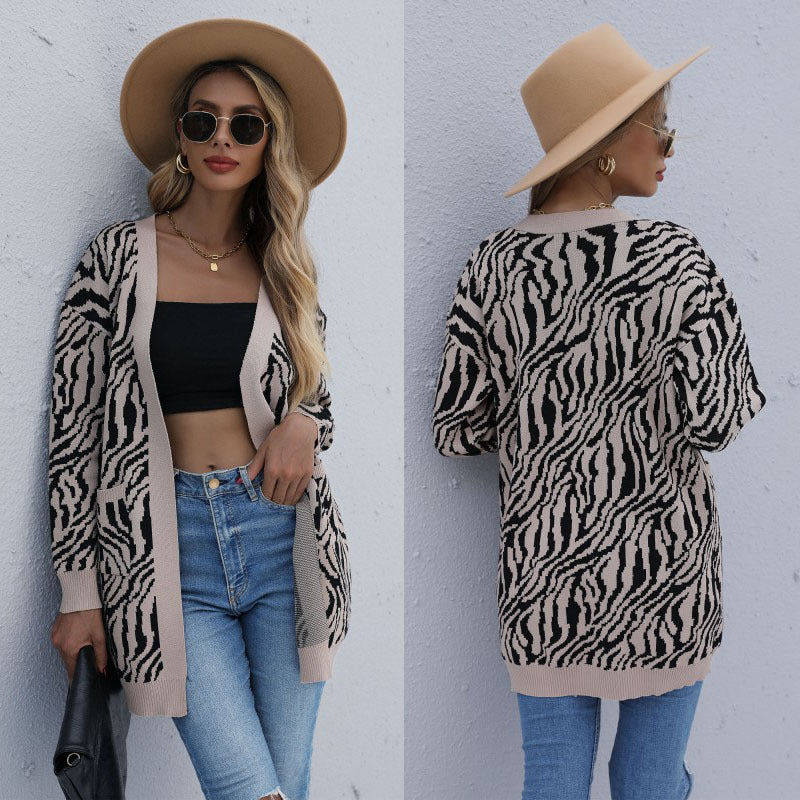 Striped Knit Cardigan