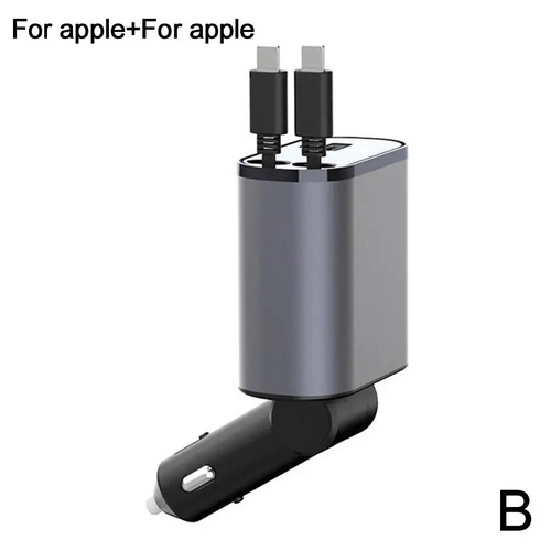 4-in-1 Retractable Fast Car Charger