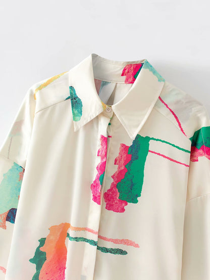Oversized Cream Blouse